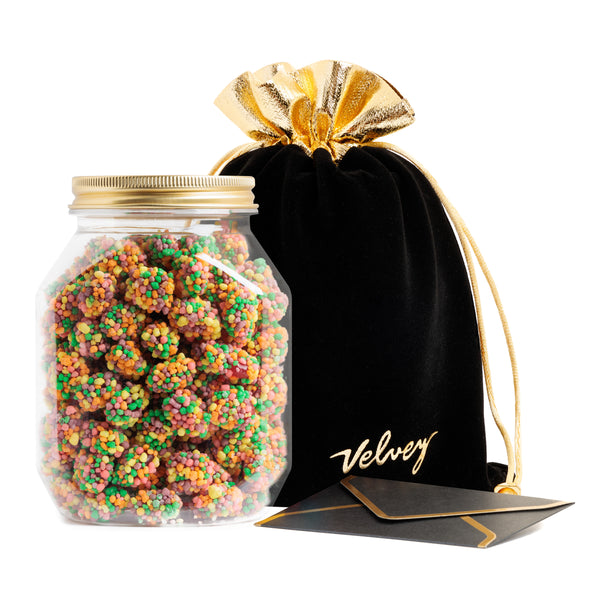 BLACK POUCH  + NERDS® CANDY GUMMY CLUSTERS