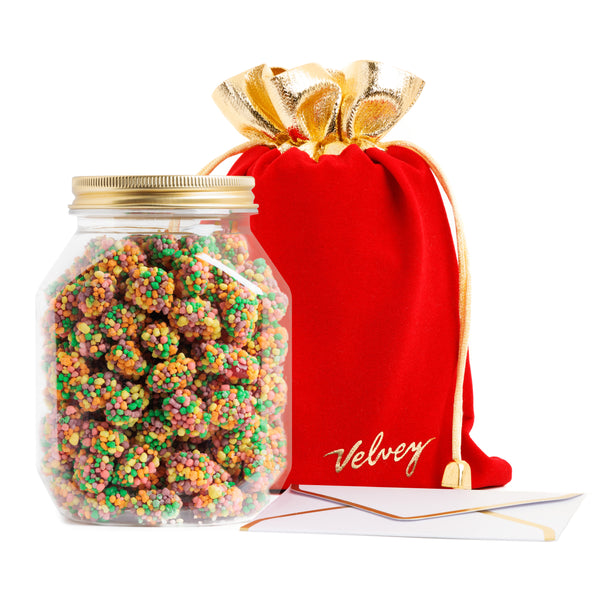 RED POUCH + NERDS® CANDY GUMMY CLUSTERS